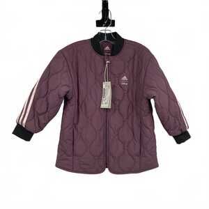 Adidas x Disney Kids Purple Quilted Puffer Jacket | Girls Size 4